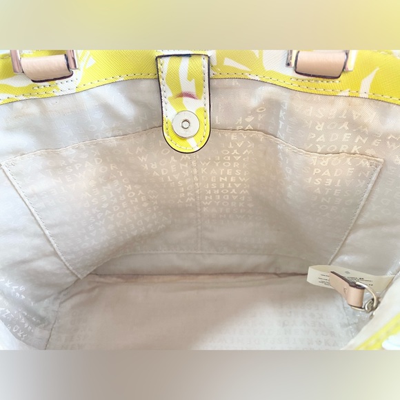 Kate Spade Grant Street Tropical Palm Juno Tote, Green Multi - Picture 5 of 16